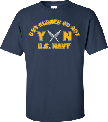 USS BENNER DD-807 Rate YN Yeoman T-Shirt