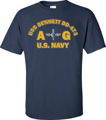 USS BENNETT DD-473 Rate AG Aerographers Mate T-Shirt