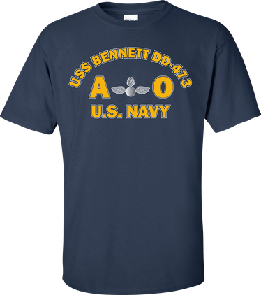USS BENNETT DD-473 Rate AO Aviation Ordnanceman T-Shirt