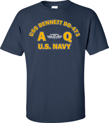 USS BENNETT DD-473 Rate AQ Aviation Fire Control Technician T-Shirt