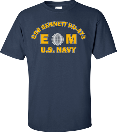 USS BENNETT DD-473 Rate EM Electricians Mate T-Shirt