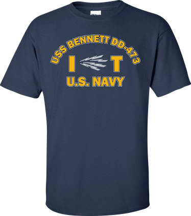USS BENNETT DD-473 Rate IT Information Systems Technician T-Shirt