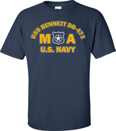 USS BENNETT DD-473 Rate MA Master At Arms T-Shirt