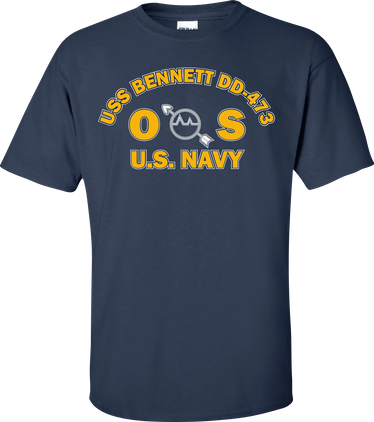 USS BENNETT DD-473 Rate OS Operations Specialist T-Shirt