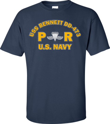 USS BENNETT DD-473 Rate PR Aircrew Survival Equipmentman T-Shirt