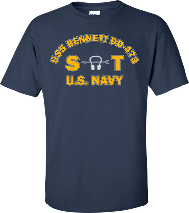 USS BENNETT DD-473 Rate ST Sonar Technician T-Shirt
