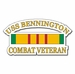 USS Bennington Vietnam Combat Veteran with Ribbon Decal