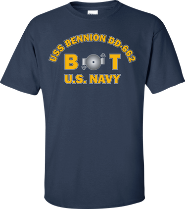 USS BENNION DD-662 Rate BT Boiler Technician T-Shirt