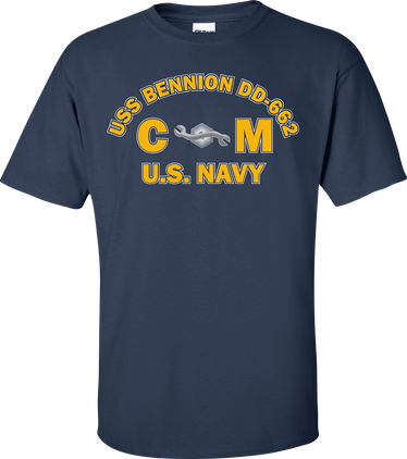 USS BENNION DD-662 Rate CM Construction Mechanic T-Shirt