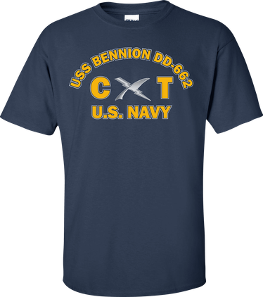 USS BENNION DD-662 Rate CT Cryptologic Technician T-Shirt