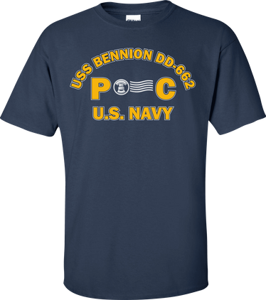 USS BENNION DD-662 Rate PC Postal Clerk T-Shirt