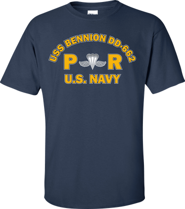 USS BENNION DD-662 Rate PR Aircrew Survival Equipmentman T-Shirt