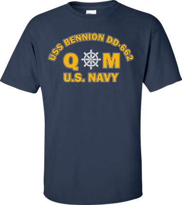 USS BENNION DD-662 Rate QM Quartermaster T-Shirt
