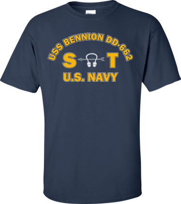 USS BENNION DD-662 Rate ST Sonar Technician T-Shirt