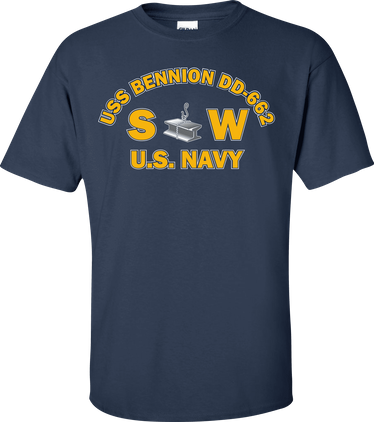 USS BENNION DD-662 Rate SW Steelworker T-Shirt