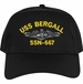 USS Bergall SSN-667 Custom Embroidered Cap