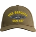 USS Bergall SSN-667 Custom Embroidered Cap