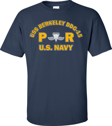 USS BERKELEY DDG-15 Rate PR Aircrew Survival Equipmentman T-Shirt
