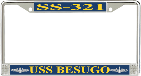 USS Besugo SS-321 License Plate Frame