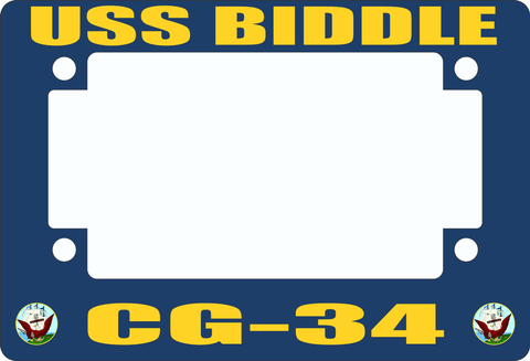 USS Biddle CG-34 Motorcycle Frame