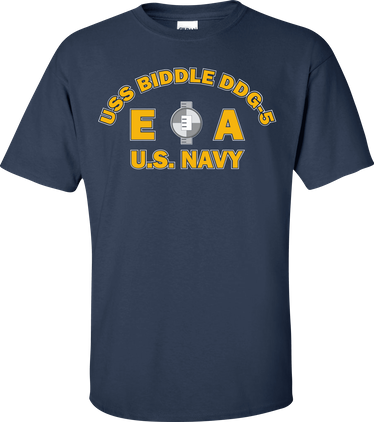 USS BIDDLE DDG-5 Rate EA Engineering Aide T-Shirt