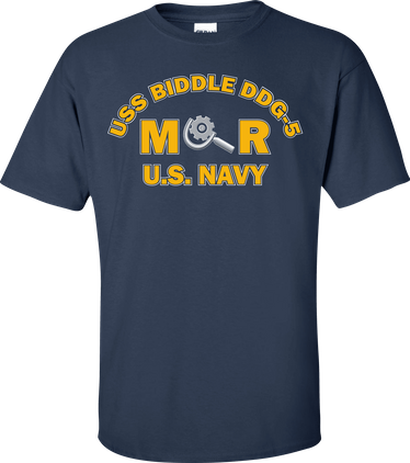 USS BIDDLE DDG-5 Rate MR Machinery Repairman T-Shirt