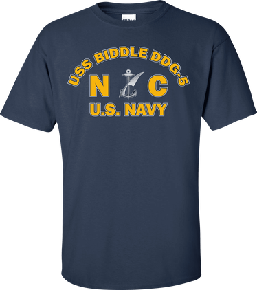 USS BIDDLE DDG-5 Rate NC Counselor T-Shirt