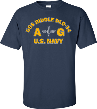 USS BIDDLE DLG-34 Rate AG Aerographers Mate T-Shirt