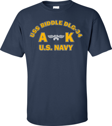 USS BIDDLE DLG-34 Rate AK Aviation Storekeeper T-Shirt