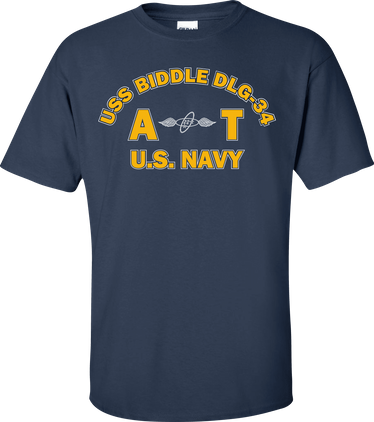 USS BIDDLE DLG-34 Rate AT Aviation Electronics Technician T-Shirt