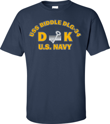 USS BIDDLE DLG-34 Rate DK Disbursing Clerk T-Shirt
