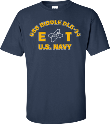 USS BIDDLE DLG-34 Rate ET Electronics Technician T-Shirt