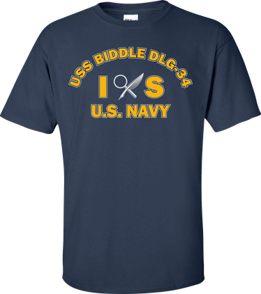 USS BIDDLE DLG-34 Rate IS Intelligence Specialist T-Shirt