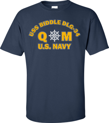 USS BIDDLE DLG-34 Rate QM Quartermaster T-Shirt