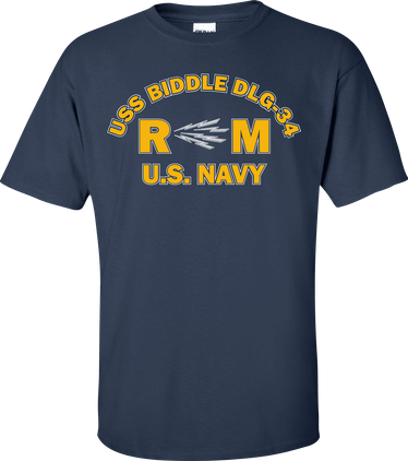 USS BIDDLE DLG-34 Rate RM Radioman T-Shirt