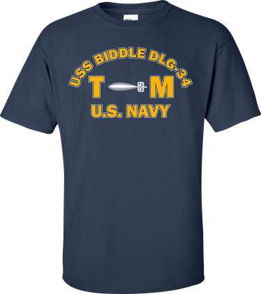 USS BIDDLE DLG-34 Rate TM Torpedomans Mate T-Shirt