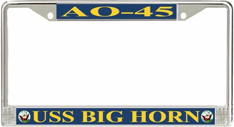 USS Big Horn AO-45 License Plate Frame