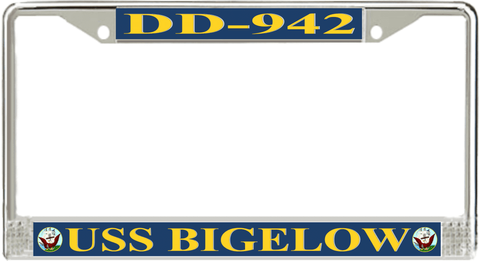 USS Bigelow DD-942 License Plate Frame