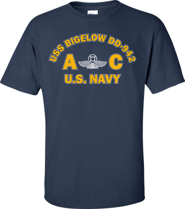 USS BIGELOW DD-942 Rate AC Air Traffic Controller T-Shirt