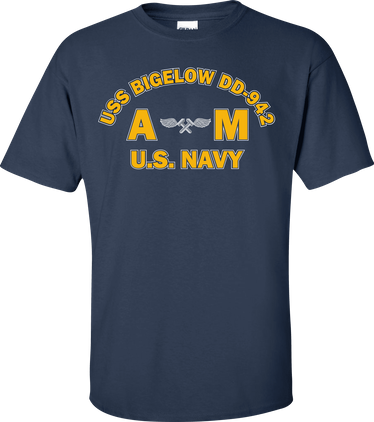 USS BIGELOW DD-942 Rate AM Aviation Structural Mechanic T-Shirt