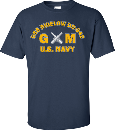 USS BIGELOW DD-942 Rate GM Gunners Mate T-Shirt