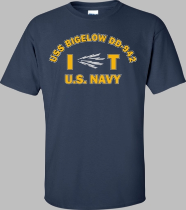 USS BIGELOW DD-942 Rate IT Information Systems Technician T-Shirt