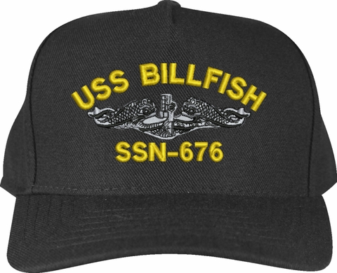 USS Billfish SSN-676 Custom Embroidered Cap
