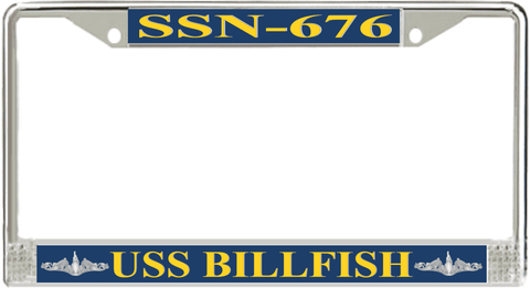USS Billfish SSN-676 License Plate Frame