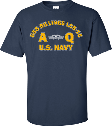 USS BILLINGS LCS-15 Rate AQ Aviation Fire Control Technician T-Shirt