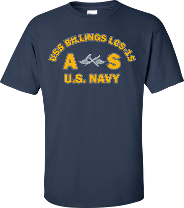 USS BILLINGS LCS-15 Rate AS Aviation Support Equipment Technician T-Shirt