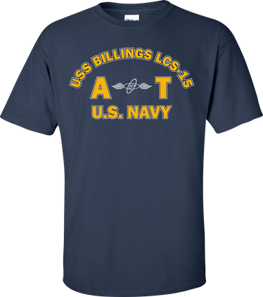 USS BILLINGS LCS-15 Rate AT Aviation Electronics Technician T-Shirt