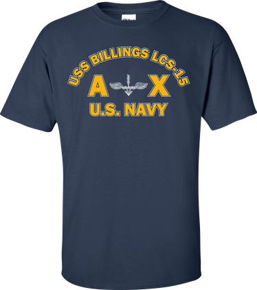 USS BILLINGS LCS-15 Rate AX Antisubmarine Warfare Technician T-Shirt