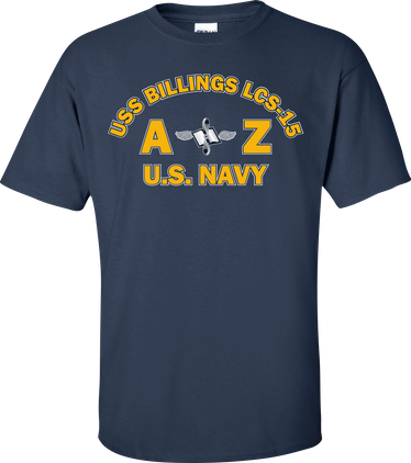 USS BILLINGS LCS-15 Rate AZ Aviation Maintenance Administrationman T-Shirt