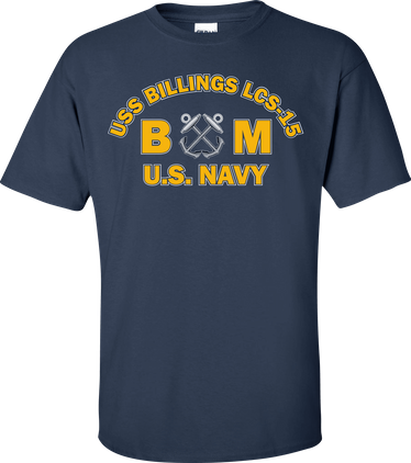 USS BILLINGS LCS-15 Rate BM Boatswains Mate T-Shirt